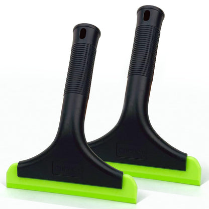 Super Flexible Silicone Squeegee, Auto Water Blade, Water Wiper, Shower Squeegee, 5.9'' Blade and 7.5'' Long Handle, for Car Windshield, Window, Mirror, Glass Door