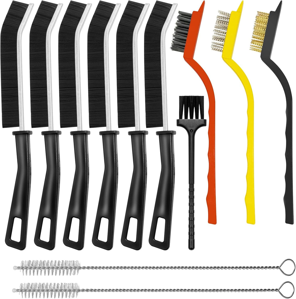 12PCS Crevice Cleaning Brush,Hard Bristle Grout Scrub Brushes for Gaps