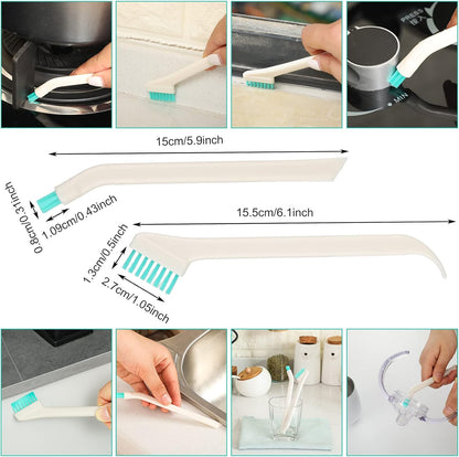 Nuenen 16 Pcs Small Household Cleaning Brushes for Deep Detail Cleaner