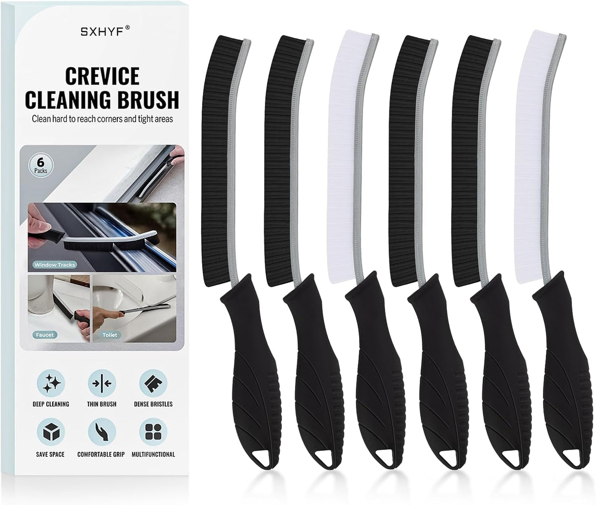 SXhyf Crevice Cleaning Brush - Grout Scrub Brush, House Cleaning Supplies