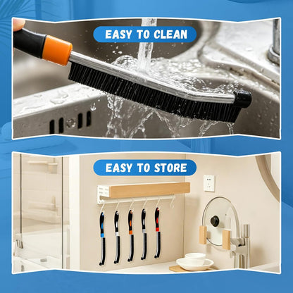 Colourful Crevice Cleaning Brushes for Bathroom, Kitchen and Window, 5 Pack