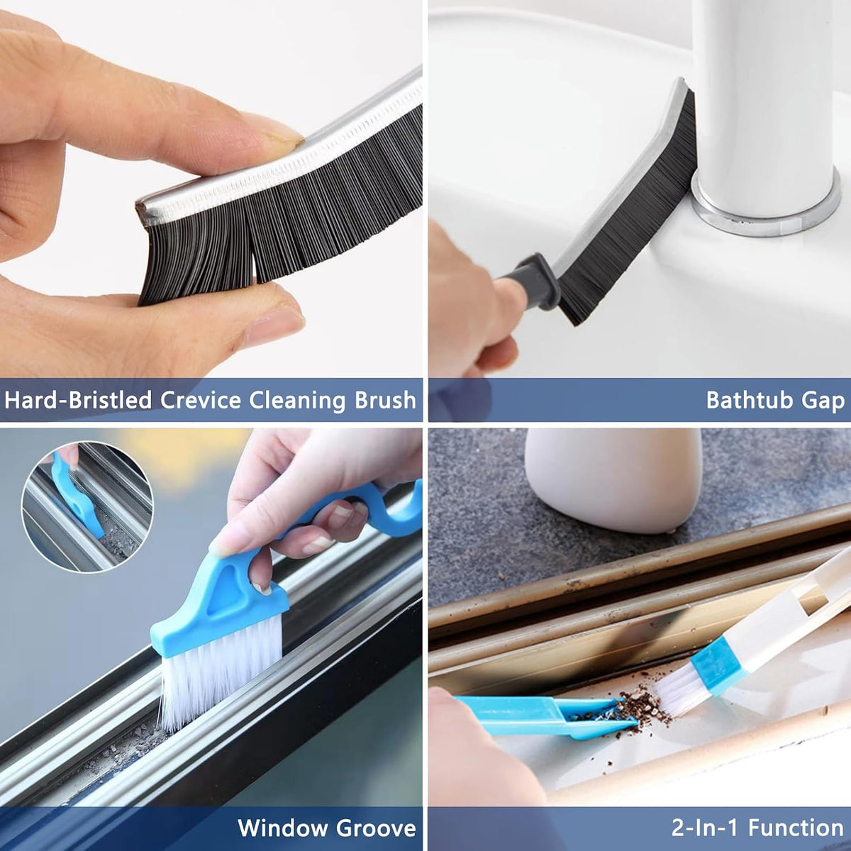 CRAFNEW 14Pcs Small Crevice Cleaning Brush Set, Groove Gap Cleaning Tool