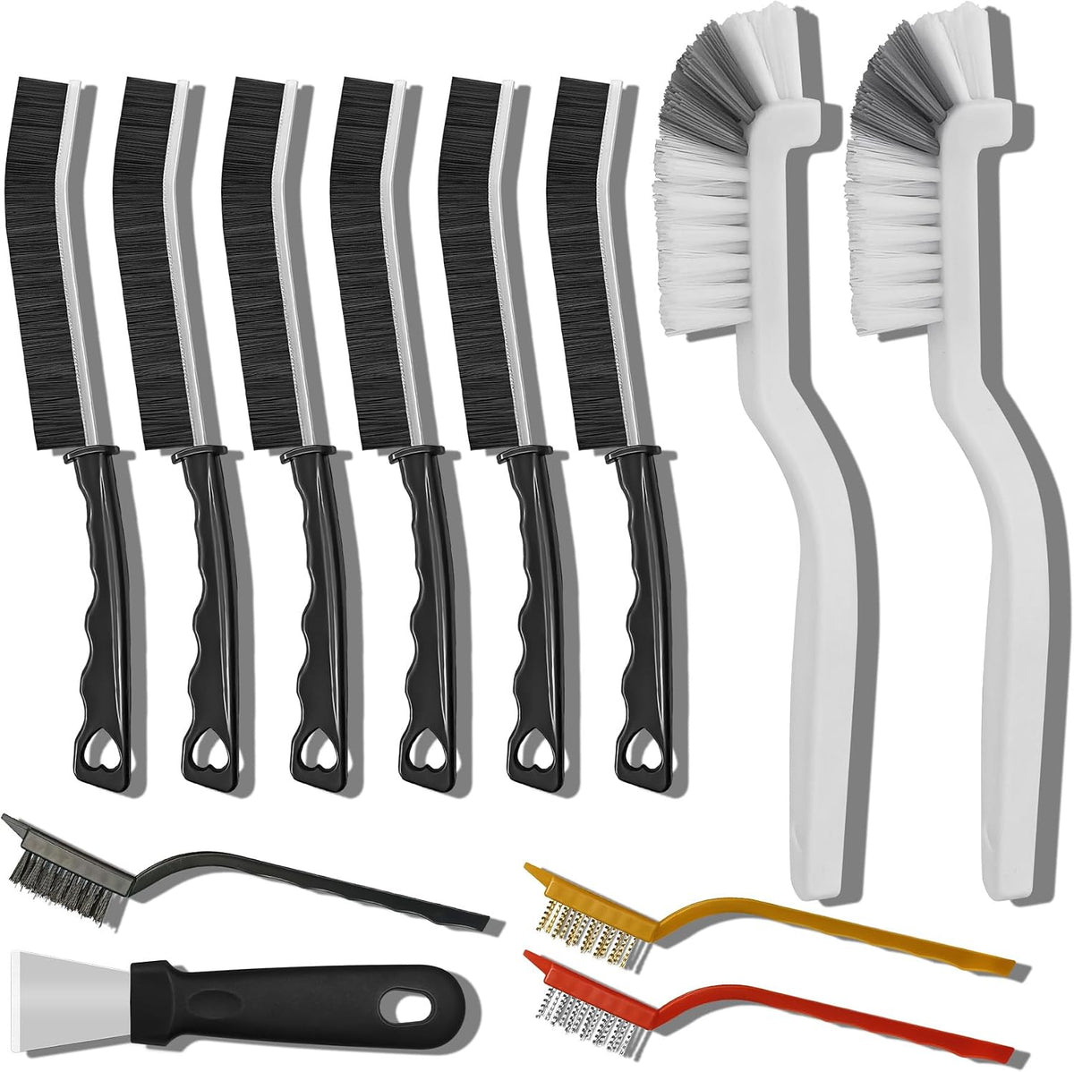 4TH Crevice Cleaning Brush Set, 12 Pack