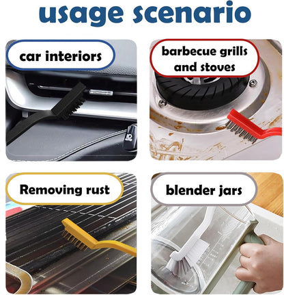 Betanull Crevice Cleaning Brush Set, Multi-Purpose Hard Bristle Brushes
