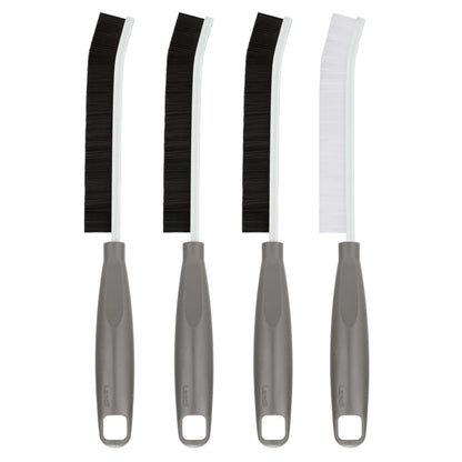 2026 NEW Ergonomic Anti-Slip Handle Grout Brush, 2Pcs Crevice Cleaning Brush, Hard Bristle Multi-Purpose Cleaning Tools, Small Cleaning Brush for Household Use Kitchen Bathroom, Right Hand