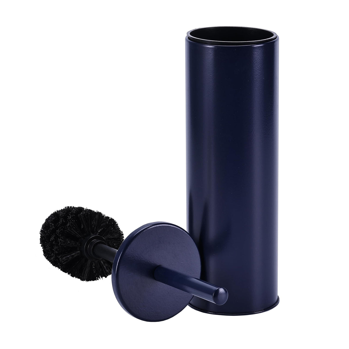 Deep & Sturdy Toilet Bowl Brush with Holder - Durable Scrubbing - Toilet Cleaners - Household Essentials - Silicone Brush - Bathroom Cleaner - Cleaning Supplies - Household Supplies, Matte Black