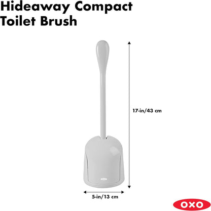 OXO Good Grips Compact Toilet Brush & Holder Set - Gray