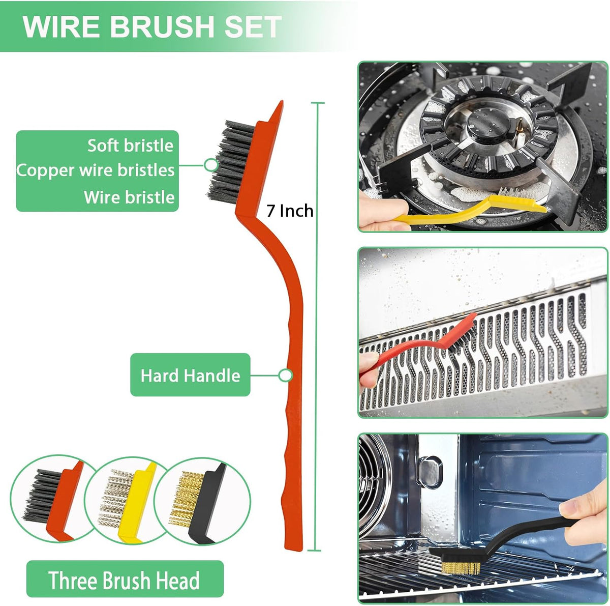 12PCS Crevice Cleaning Brush,Hard Bristle Grout Scrub Brushes for Gaps