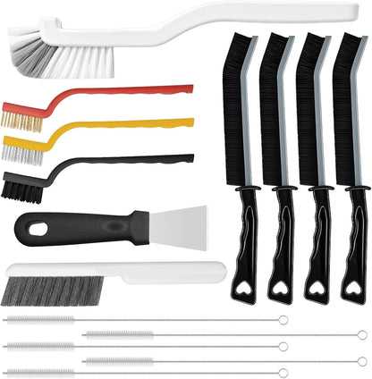 15 Pcs Crevice Cleaning Brush, Multifunctional Grout Brush and Straw Brush