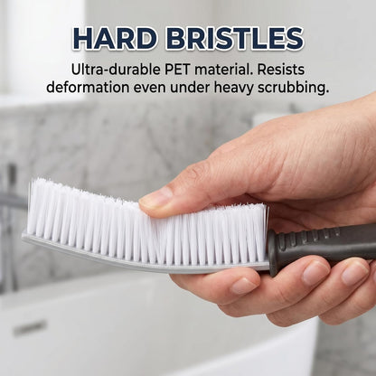 3-Piece Angled Crevice Cleaning Brush, Hard Bristle Grout Scrub Brushes, Gap Cleaning Tool for Hard to Reach Tight Space, Deep Clean Dead Corner Cleaner for Window Track, Bathroom, Kitchen, Shower