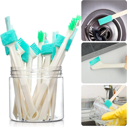 Nuenen 16 Pcs Small Household Cleaning Brushes for Deep Detail Cleaner