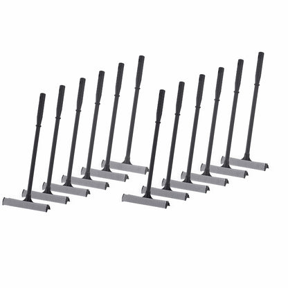 Matthew Cleaning All Purpose Window Squeegee Window Cleaner Tool,Car Squeegee Windshield Cleaning Sponge and Rubber Squeegee,2-in-1 Window Cleaner Sponge(8'') and Soft Rubber with Pole 20’’(6Pack)