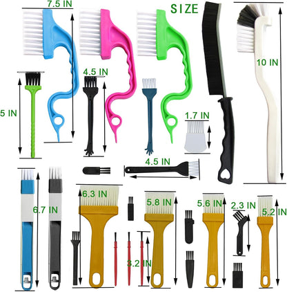 26Pcs Small Cleaning Brush, Crevice Cleaning Brushes for Small Spaces