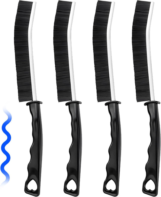 4 PCS Cleaning Brush Hard Bristle Crevice Cleaning Tools Grout Toilet Brush