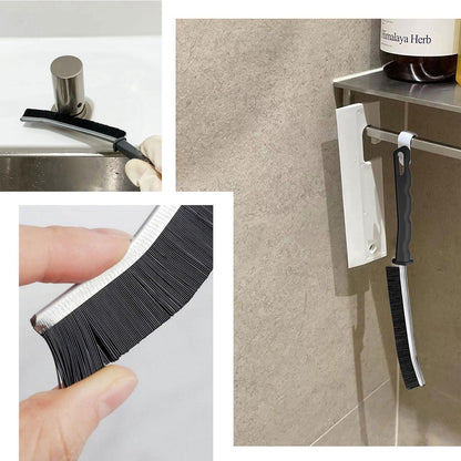 Commercial-Grade Crevice Cleaning Brush Set, Ultra-Stiff Heavy-Duty Gap Scrubber Tools for Bathroom Grout, Window Tracks & Auto Detailing, Zero Cross-Contamination