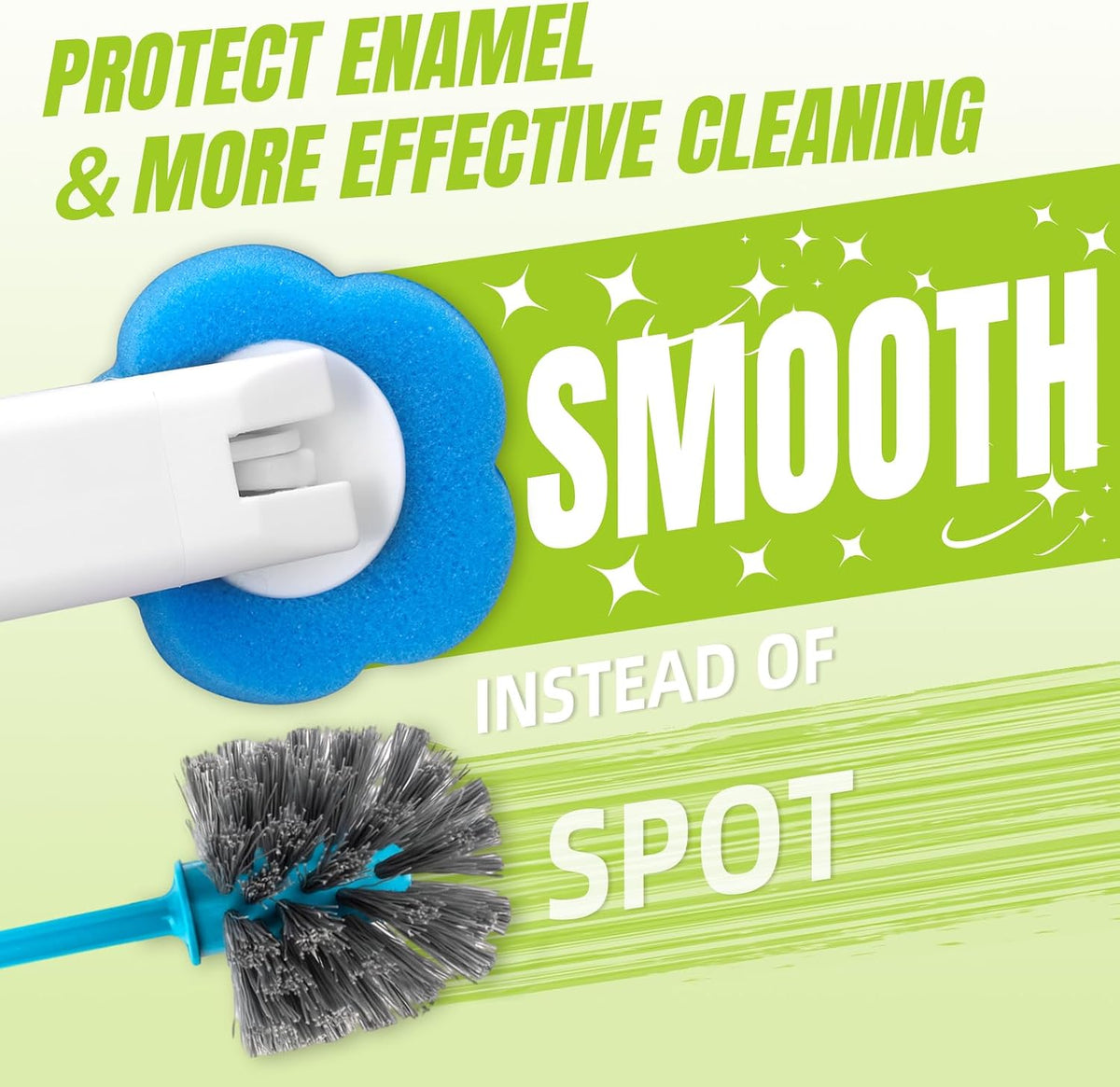 Disposable Toilet Brush with 48pcs Toilet Wand Refills, Toilet Bowl Cleaner Wands, Toilet Cleaning System Starter Kit