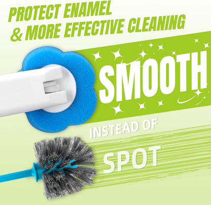 Disposable Toilet Brush with 48pcs Toilet Wand Refills, Toilet Bowl Cleaner Wands, Toilet Cleaning System Starter Kit