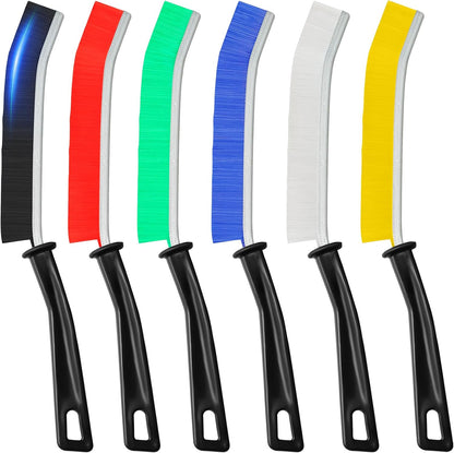 6Pcs Hard Bristle Crevice Cleaning Brush, Multifunctional Premium Crevice Cleaning Tool, Designed for Cleaning Narrow Spaces, Suitable for Toilet, Faucets,Kitchen,Grout, KOSPRIE