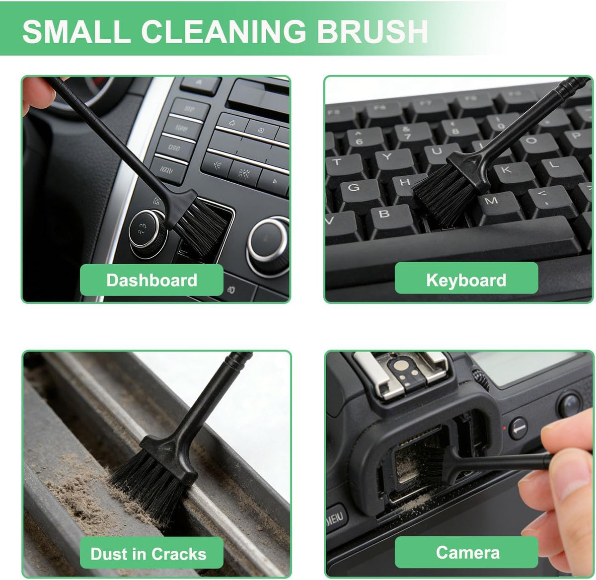12PCS Crevice Cleaning Brush,Hard Bristle Grout Scrub Brushes for Gaps