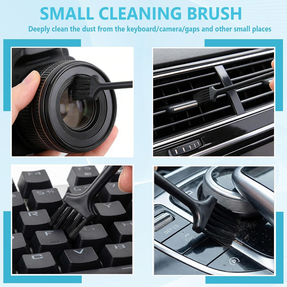 18PCS Crevice Cleaning Brush Hard Bristle Scrub Brushes for Gaps with Box