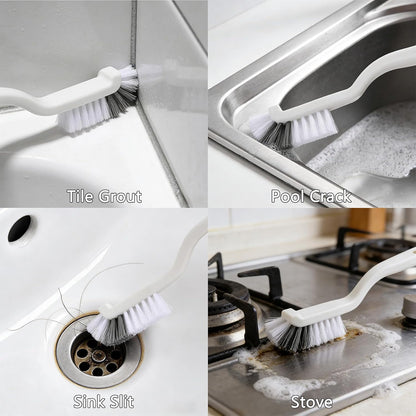 Commercial-Grade Crevice Cleaning Brush Set, Ultra-Stiff Heavy-Duty Gap Scrubber Tools for Bathroom Grout, Window Tracks & Auto Detailing, Zero Cross-Contamination,12Pcs