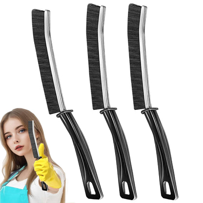 3Pcs Hard-bristled Crevice Cleaning Brush, Multifunctional Thin Gap Scrub Brush, Bathroom Cleaner Tools for Household Use, Kitchen, Window, Toilet, Grout, Faucets, Car
