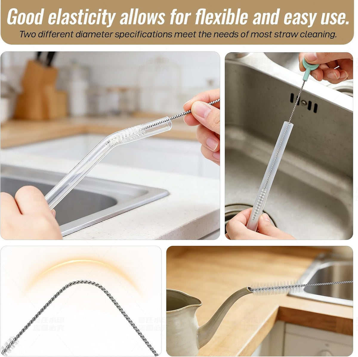 15Pcs Hard Bristle Crevice Cleaning Set,Grout Cleaner Brush,Deep Cleaning of Kitchens and Bathrooms' inaccessible Corners and Recesses