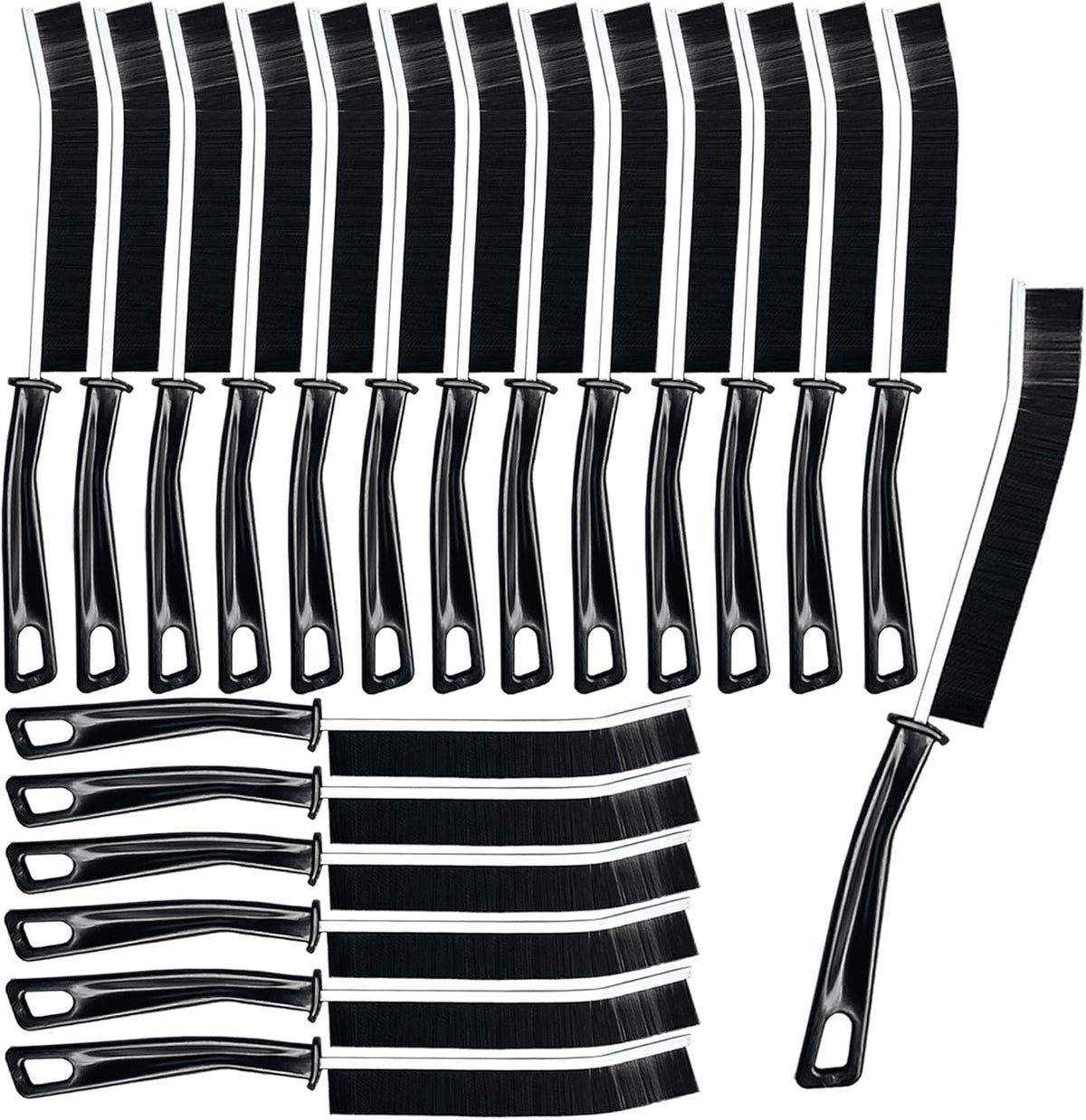 AcceLeah 20Pcs Crevice Cleaning Brushes, Hard Bristle for Dead Corners