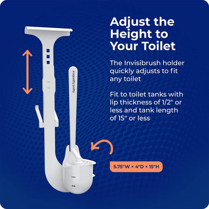 Squatty Potty Invisibrush Hidden Toilet Brush with Holder