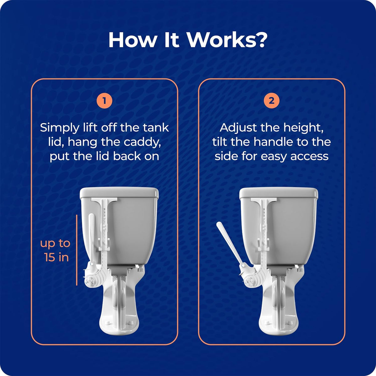 Squatty Potty Invisibrush Hidden Toilet Brush with Holder