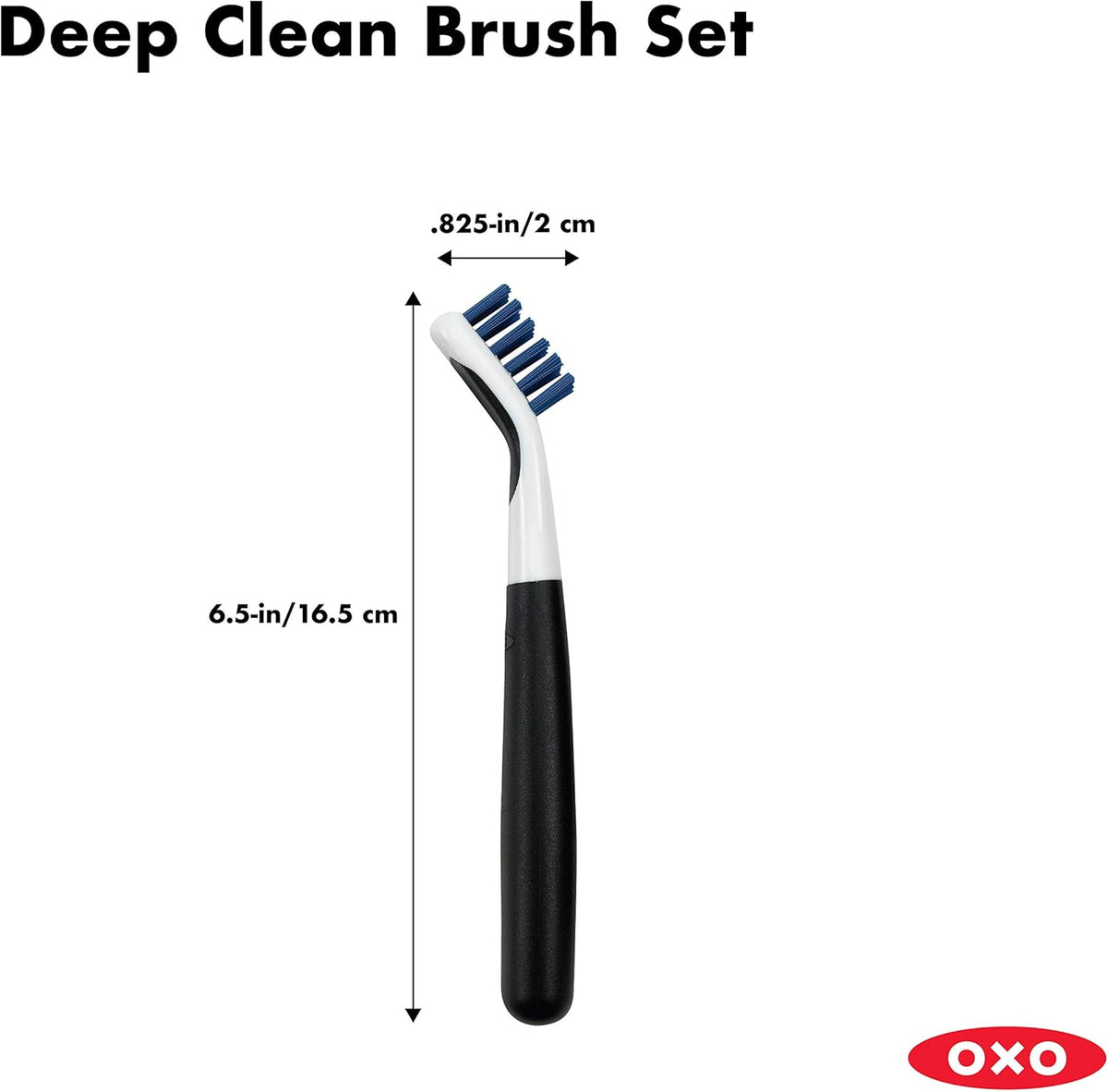 OXO Good Grips Deep Clean Brush Set, Orange, Blue