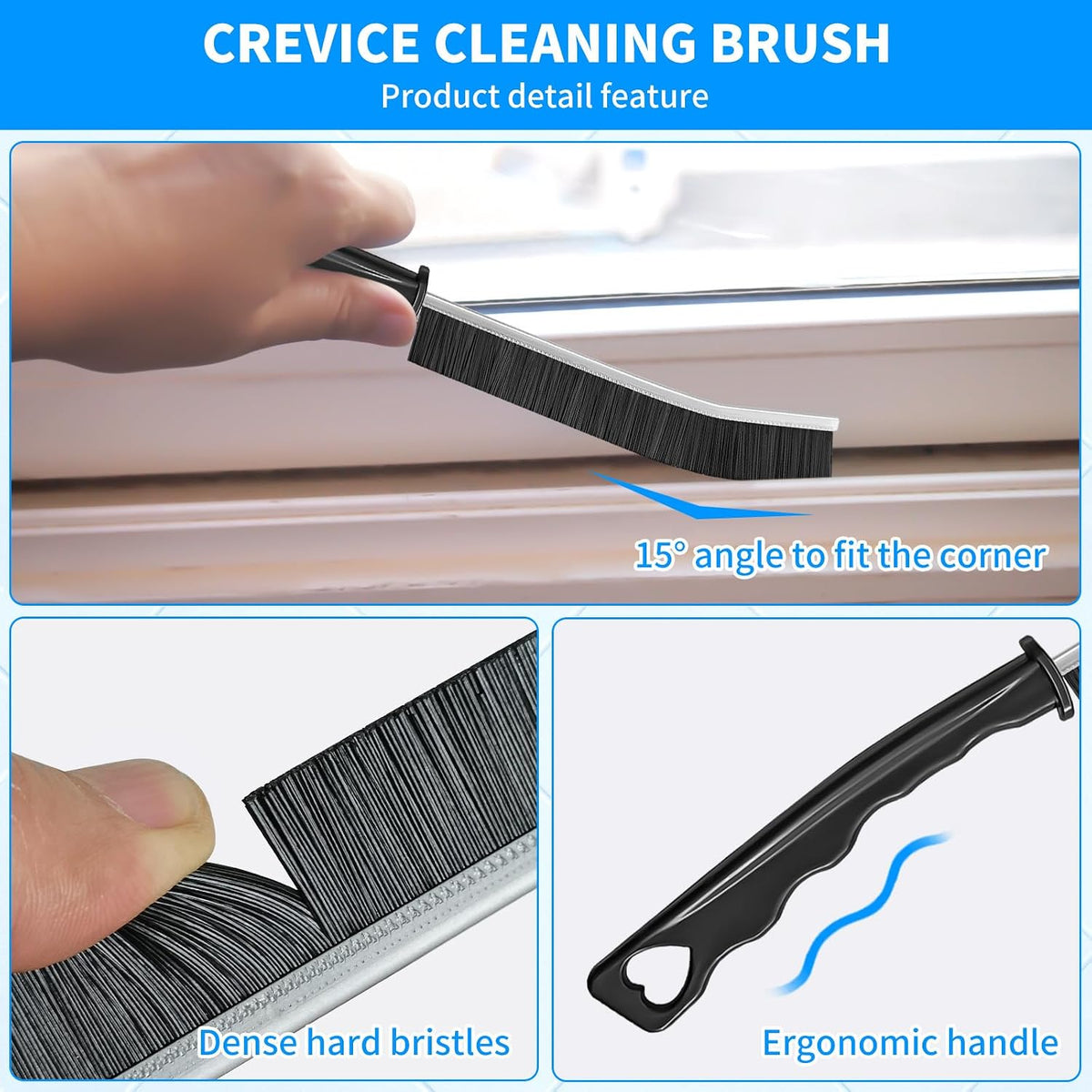 4TH Crevice Cleaning Brush Set, 12 Pack