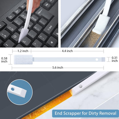 Lumkew Crevice Cleaning Brushes Tool for Tiny Small Spaces, 40Pcs, White