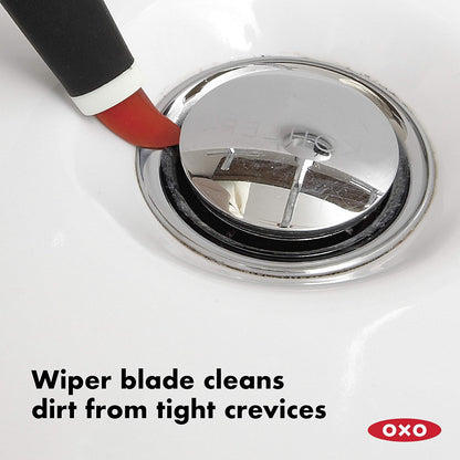 OXO Good Grips Deep Clean Brush Set, Orange, Blue