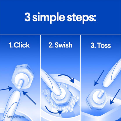 Clorox ToiletWand Toilet Cleaning Kit, 1 Starter Kit with 16 Refill Heads