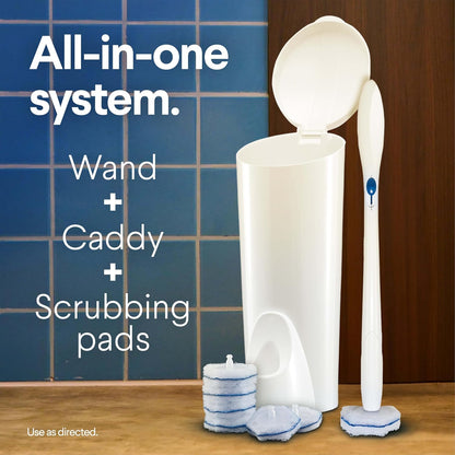 Clorox ToiletWand Toilet Cleaning Starter Kit, 1 Kit with 6 Refill Heads