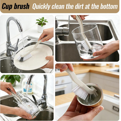 15Pcs Hard Bristle Crevice Cleaning Set,Grout Cleaner Brush,Deep Cleaning of Kitchens and Bathrooms' inaccessible Corners and Recesses