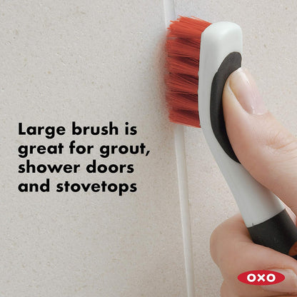 OXO Good Grips Deep Clean Brush Set, Orange, Blue
