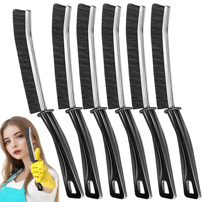 3Pcs Hard-bristled Crevice Cleaning Brush, Multifunctional Thin Gap Scrub Brush, Bathroom Cleaner Tools for Household Use, Kitchen, Window, Toilet, Grout, Faucets, Car