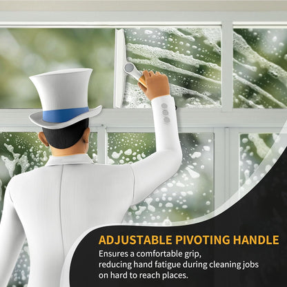 MR.SIGA Silicone Squeegee for Shower Door, Mirror, Glass, 10 inch, White