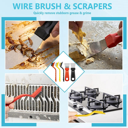 18PCS Crevice Cleaning Brush Hard Bristle Scrub Brushes for Gaps with Box