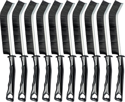 Crevice Cleaning Brush Set, Hard Bristle Grout Brush, 10-Pack