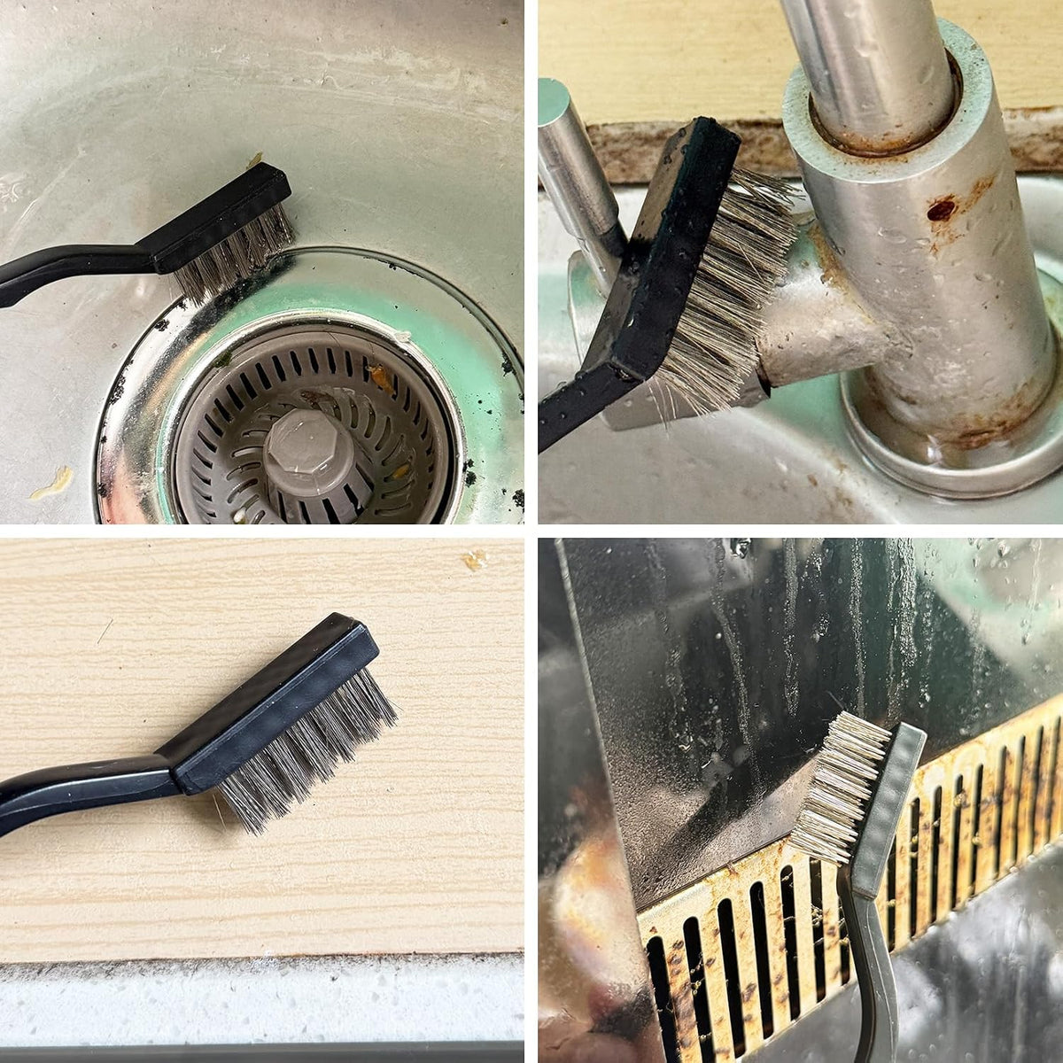 Window Cleaner Set, 10Pcs Window Door Tracks Groove Crevice Cleaning Brushes Tools for Sliding Glass Doors, Air Conditioner