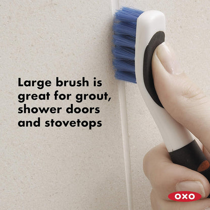OXO Good Grips Deep Clean Brush Set, Orange, Blue